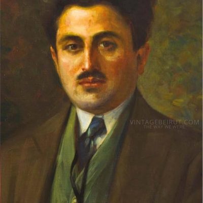 Khalil-Saleeby-Amin-Rihani-1925-Oil-on-canvas-65-×-55-cm