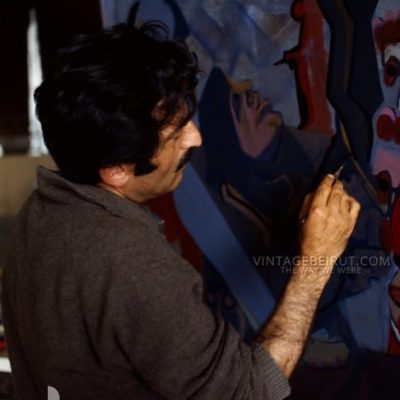 artist-Aref-El-Rayess-Lebanese-painter-1969-phot-bruno-barbey