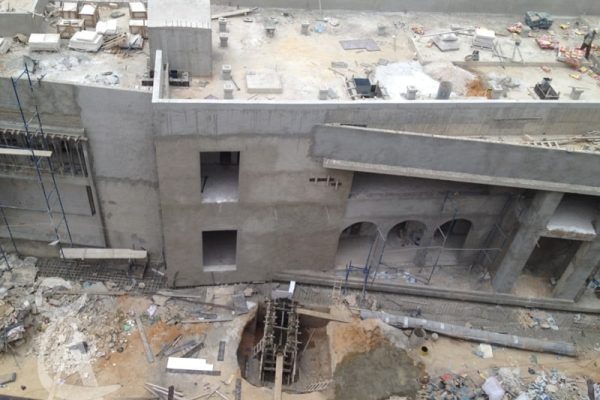 tanios hotel aley aerial view under construction