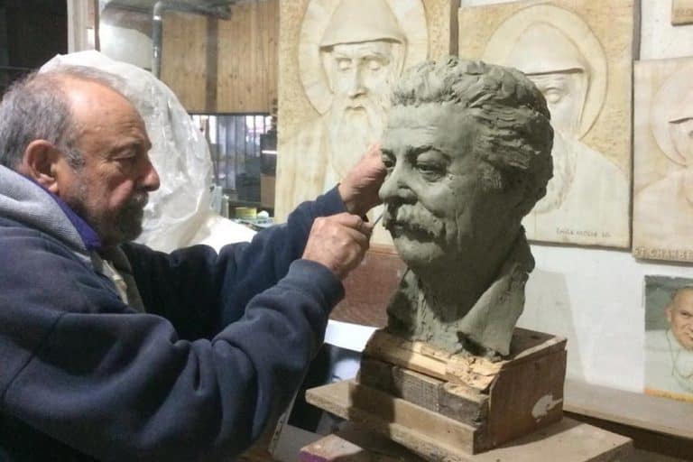 emile ayache sculptor with karim abu chakra