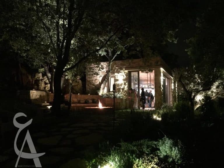 iris domain winery btalloun at night
