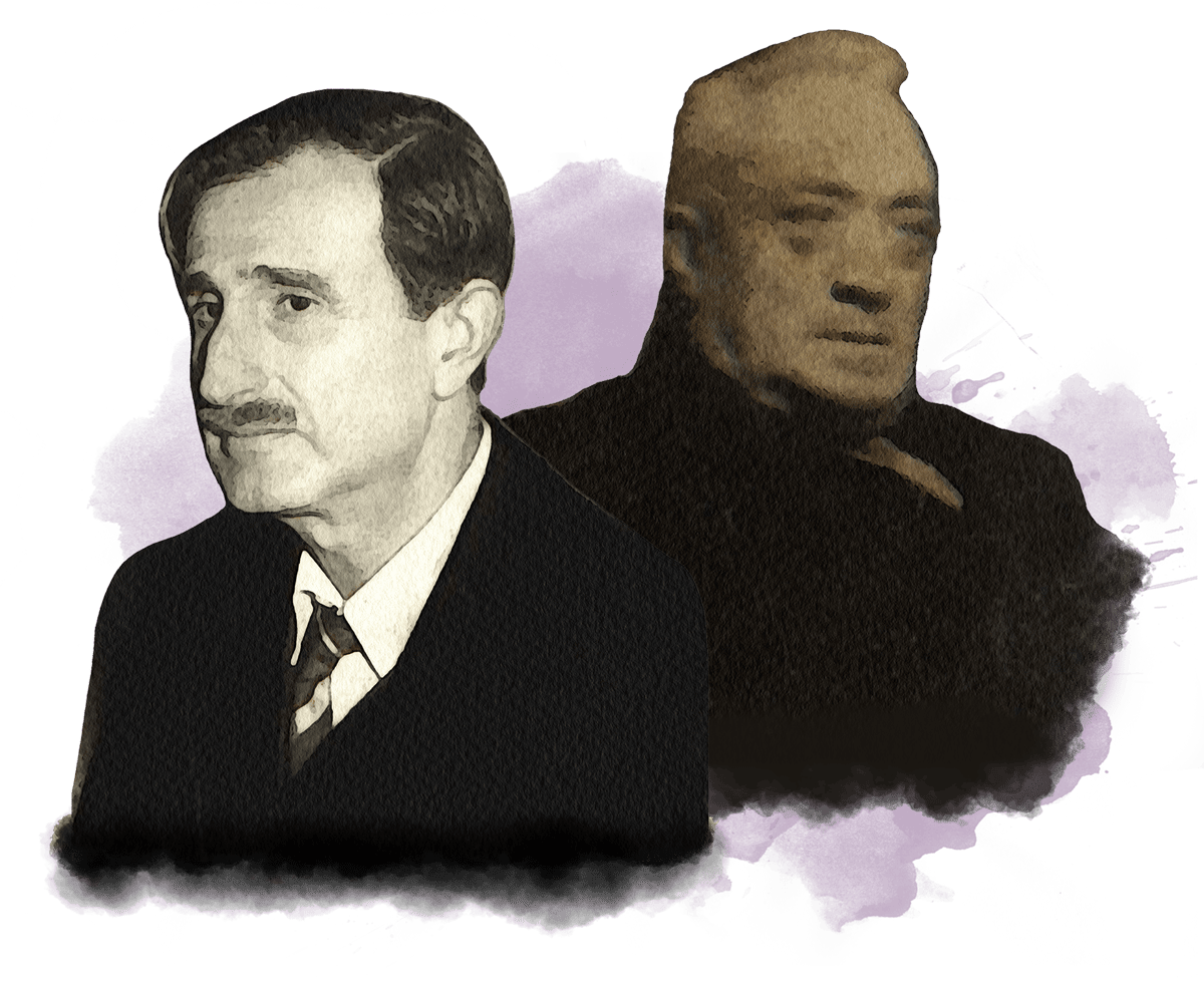 Kamal Joumblatt and Jamil Talhouk