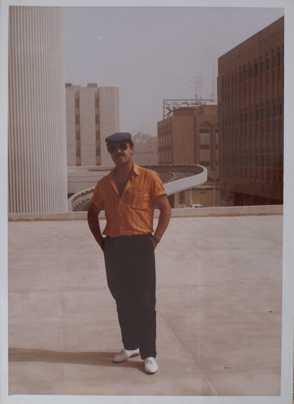 Sleiman Dleikan - Artist - pictured here in Kuwait